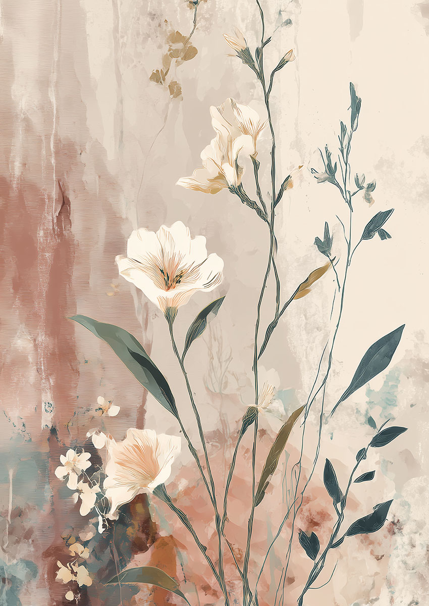 Tree Flowers Canvas Print & Poster Wall Art - AI PRINT LAB